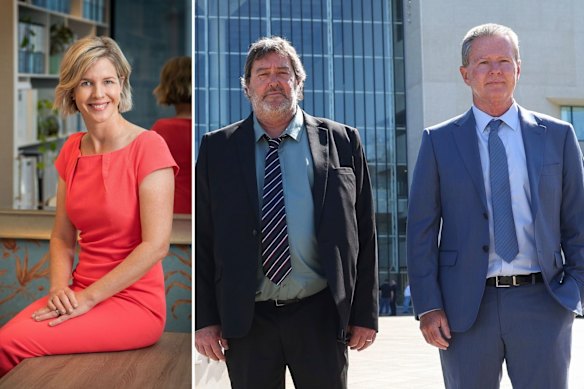 Ruth O’Gorman KC and her clients Kane Lowth and Michael Ravbar.