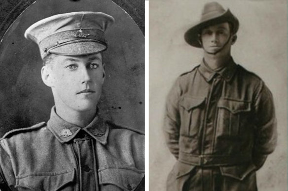 Lance Corporal John Keith Comb and Private Percy Richards

 

