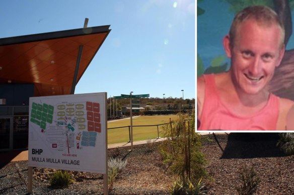 Ryan Zabaznow, inset, is accused of raping a colleague following a night of drinking at BHP’s Mulla Mulla mining camp, at its South Flank iron ore mine in WA’s Pilbara.