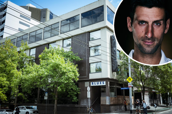 Novak Djokovic was the most high-profile involuntary guest at the Park Hotel in Carlton.