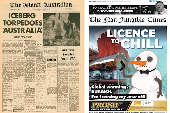 Editions of PROSH - one from 1977 and the other from 2022.