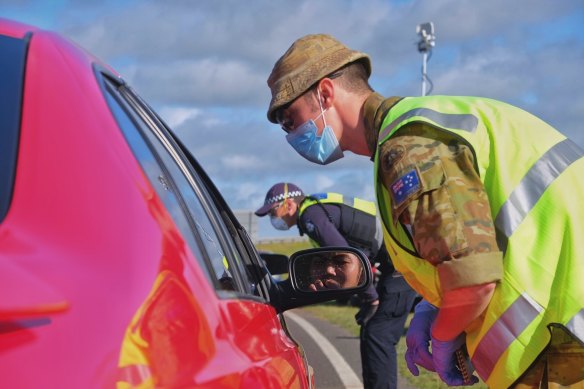 ADF personnel assisted Victorian police in last year’s outbreak. 