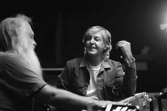 Paul McCartney and Rick Rubin in the six-part documentary.
