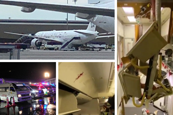 Several passengers were injured on the Singapore Airlines flight.