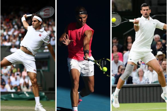 Roger Federer, Rafael Nadal and Novak Djokovic were the “big three” of men’s tennis.