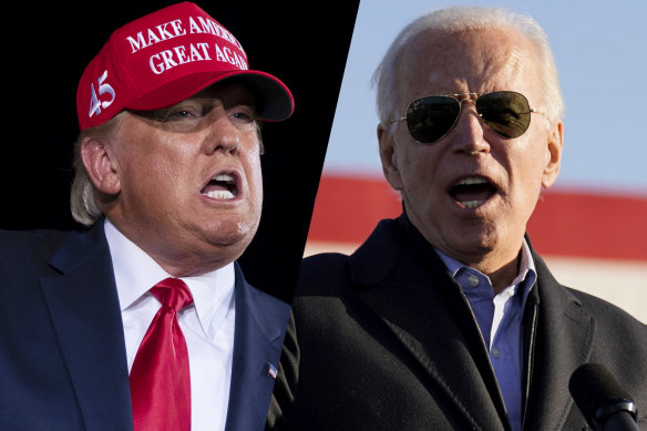 US President Donald Trump and Democratic nominee Joe Biden have each painted the other as unfit for office.