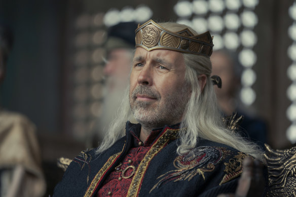 Paddy Considine as King Viserys Targaryen in a scene from House of the Dragon.