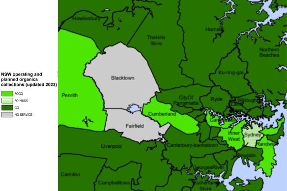 Three councils in Sydney have fully implemented the program, while Cumberland and Canada Bay councils have begun trials.