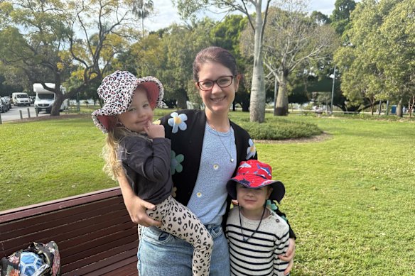 Brisbane mother of two Katie Vandevelde does not think men should be banned from early education settings. 
