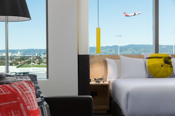 One of the Runway rooms at the Atura Adelaide Airport hotel.