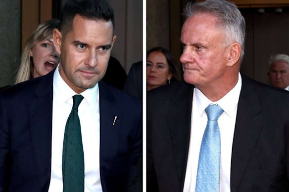 Sydney MP Alex Greenwich (left) and Mark Latham.