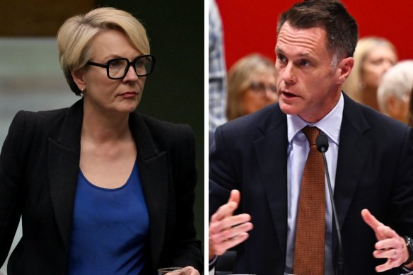 Federal Environment Minister Tanya Plibersek; Premier Chris Minns appeared at a NSW estimates hearing on Wednesday.