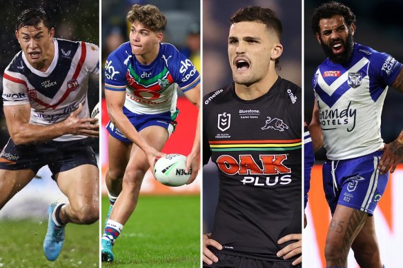 Joey Manu, Reece Walsh, Nathan Cleary and Josh Addo-Carr.