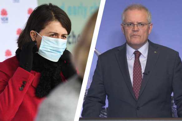 NSW Premier Gladys Berejiklian and Prime Minister Scott Morrison.