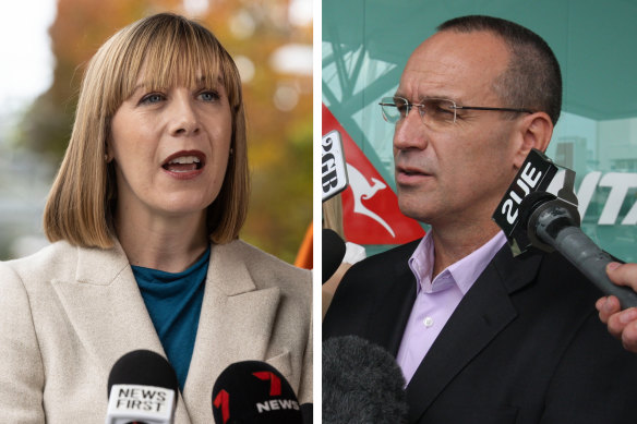 John Lee (right), pictured in 2011, has been appointed by Transport Minister Jo Haylen to head a bus industry taskforce.