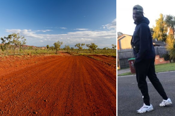 Melbourne teenager Yiel Deng Gatluak was found dead on a dirt road near Alice Springs on January 1.