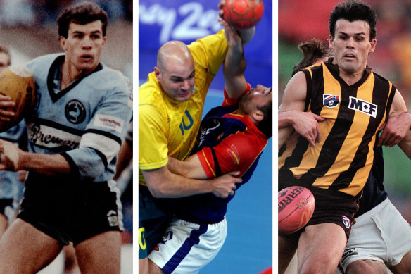 Mark McGaw and Chris Langford were part of a short-lived Seven experiment that tried to turn ex-footy players into Olympians.