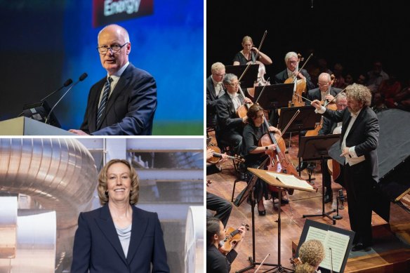 Woodside’s chair Richard Goyder and chief executive Meg O’Neill are both on the WASO board and are major personal donors.