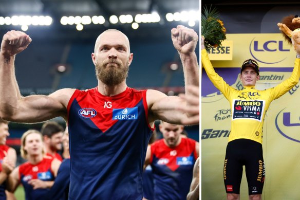 As a cycling fan, Melbourne skipper Max Gawn will know it’s time for his team to make its moves in this AFL season, just as Jonas Vingegaard in the Tour de France this week.