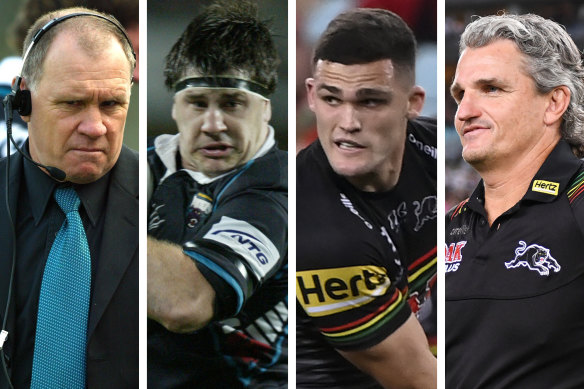 Relative success: John Lang, Martin Lang, Nathan Cleary and Ivan Cleary.