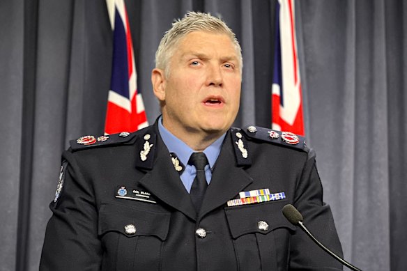 WA Police Commissioner Col Blanch.