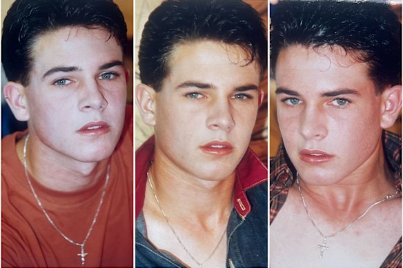 Rohan Burdett, then aged 17, during a photoshoot organised by Robert Callen.