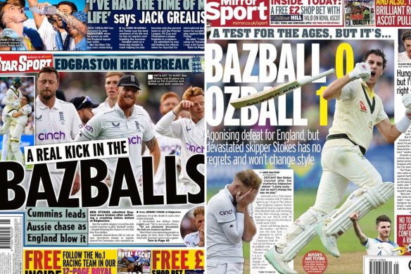 Star Sport and Mirror Sport newspapers.