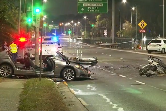 A 21-year-old passenger of the BMW sedan is in hospital in a critical condition.