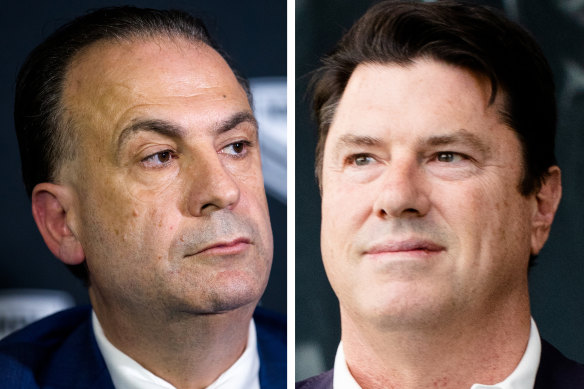 Peter V'landys and Hamish McLennan.