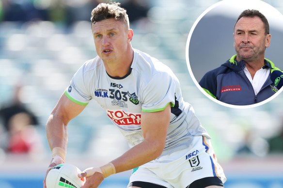 Ricky Stuart and the Raiders aren’t happy with Jack Wighton’s looming exit to South Sydney.