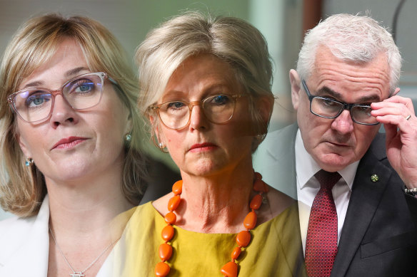 Kingmakers: Warringah MP Zali Steggall, Indi MP Helen Haines, Clark MP Andrew Wilkie.