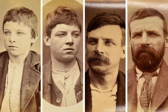 James Magner, born 1862, was photographed by police twice in 1880, then 1894 and 1901.