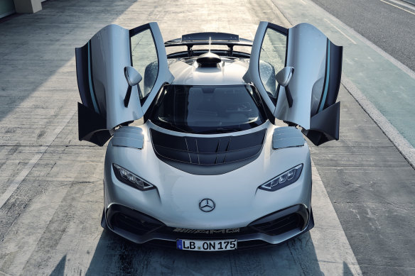 One of the Mercedes-AMG One cars.