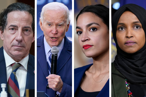 The letter to US President Joe Biden was signed by some of the best-known and most outspoken liberal Democrats in Congress, including Jamie Raskin, Alexandria Ocasio-Cortez and Ilhan Omar.