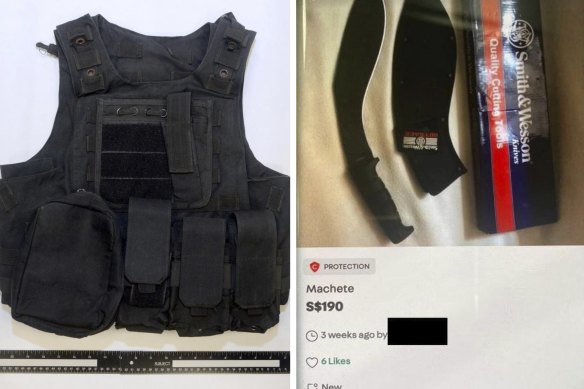 According to Singapore authorities, the 16-year-old  bought a flak jacket and had plans to buy a machete online.
