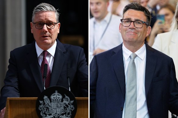 Keir Starmer e il contendente alla leadership Andy Burnham all'inizio di questa settimana.