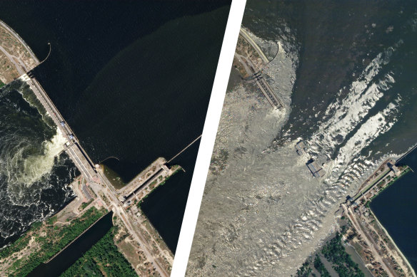 Russia has targeted Ukrainian energy infrastructure. Kakhovka dam, in southern Ukraine, was destroyed last year.
