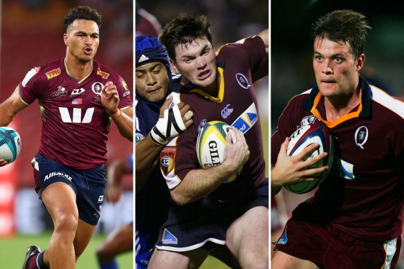 Jordan Petaia, Daniel Herbert and Ben Tune all made their debuts for Queensland Reds when they were 18 years old.
