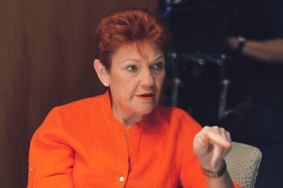 Pauline Hanson on The Tommy Robinson Podcast.