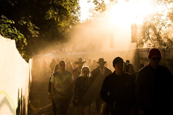 Crowds at Splendour in the Grass music festival in 2019.