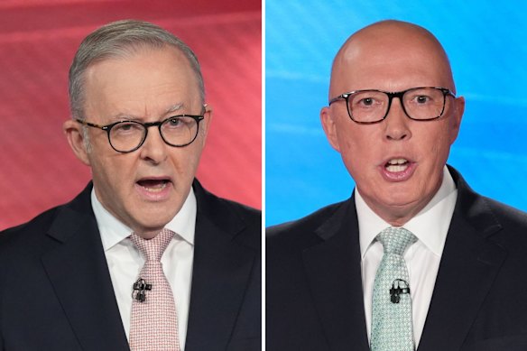 Anthony Albanese and Peter Dutton at their final debate