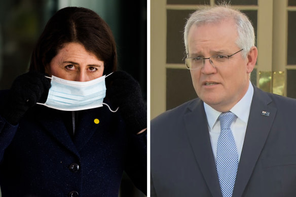 Prime Minister Scott Morrison has backed NSW Premier Gladys Berejiklian’s plan to open up at 70 per cent vaccination. 