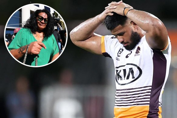 Uiatu “Joan” Taufua, mother of NRL player Payne Haas, has been jailed for assaulting security staff at a casino.