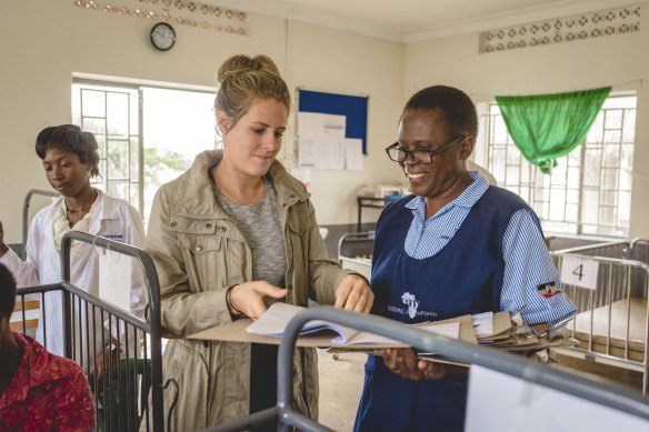 Renee Bach (left) in Saviour Complex, which examines the ethics of religious foreign aid work.