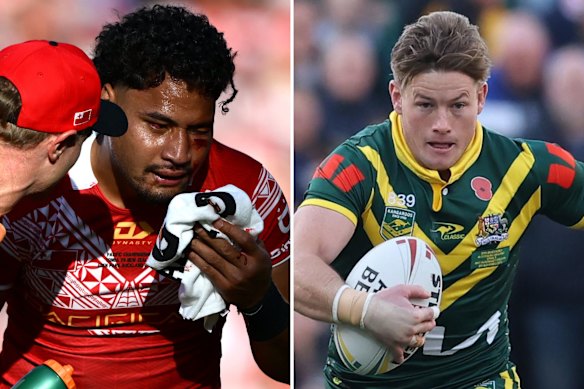 Harry Grant (right) has backed Eli Katoa (left) to make an emphatic comeback in 2027.