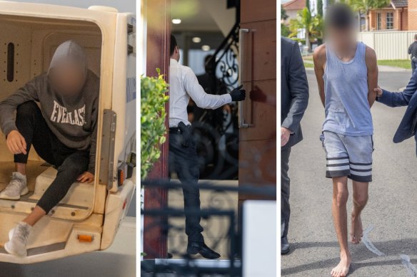 Teenagers are arrested in a counter-terrorism raid in Sydney.