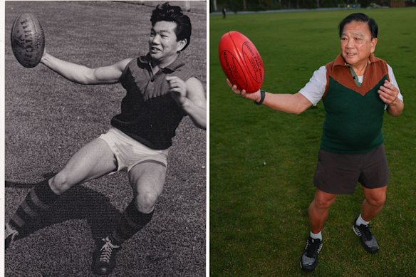 David Gung, now 78, was a talented footballer for the Young Chinese League, the team featured in the short film Carn the Chinese!