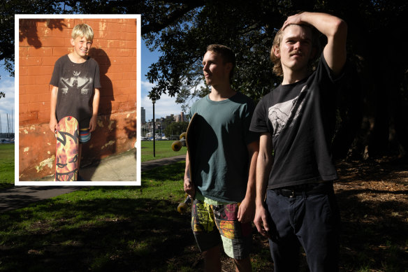 It has been nearly 10 years since Lachlan Scott (right), then aged 11, asked Woollahra Council to build a skate park for the kids of Paddington.