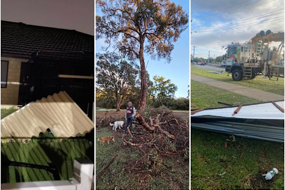 Parts of Bunbury and surrounding areas may have experienced a tornado overnight.