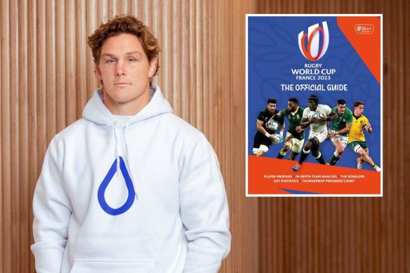 MIchael Hooper, and pictured on the cover of the Rugby World Cup guide.